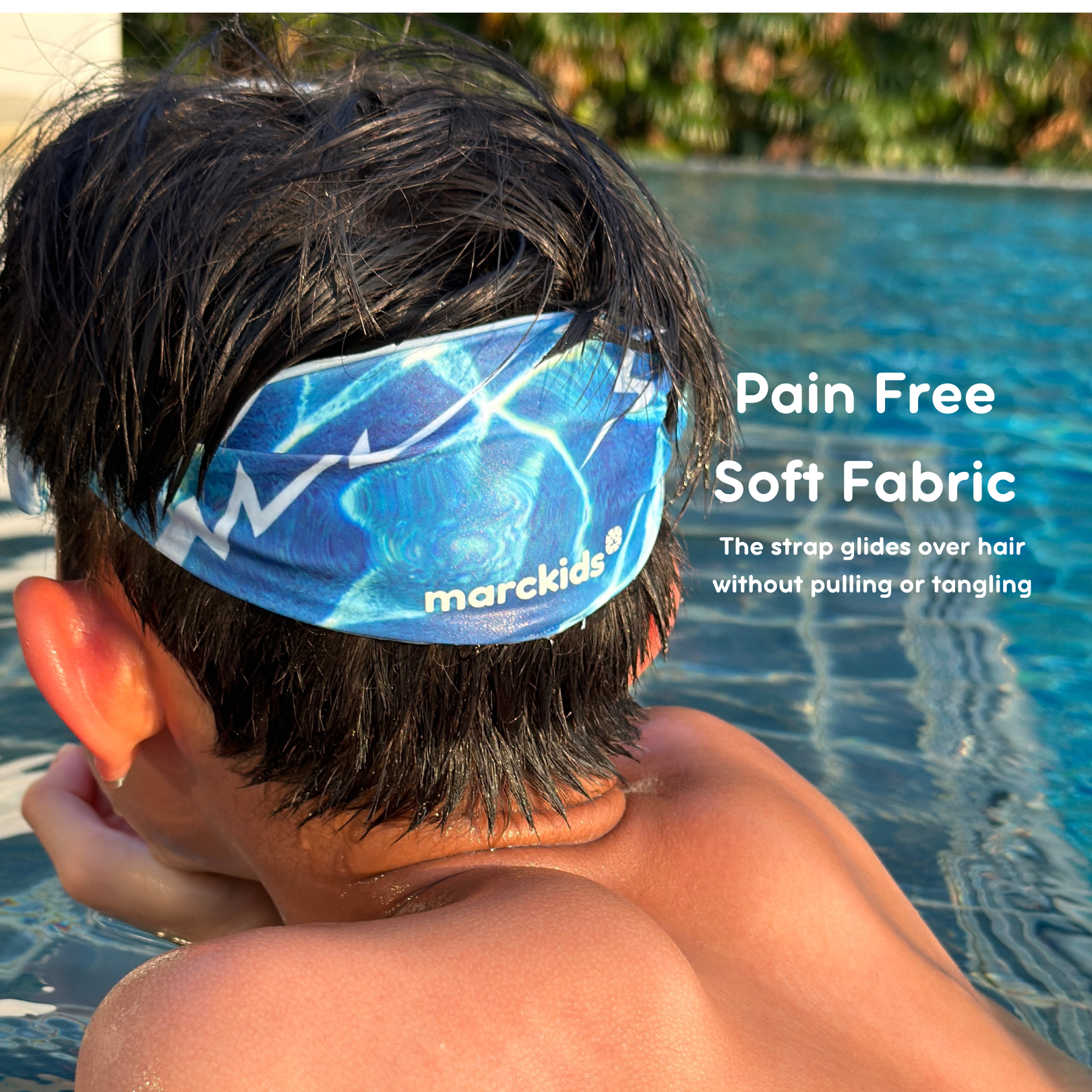 Kids Fabric Headband Swim Goggles - Jungle Reptile