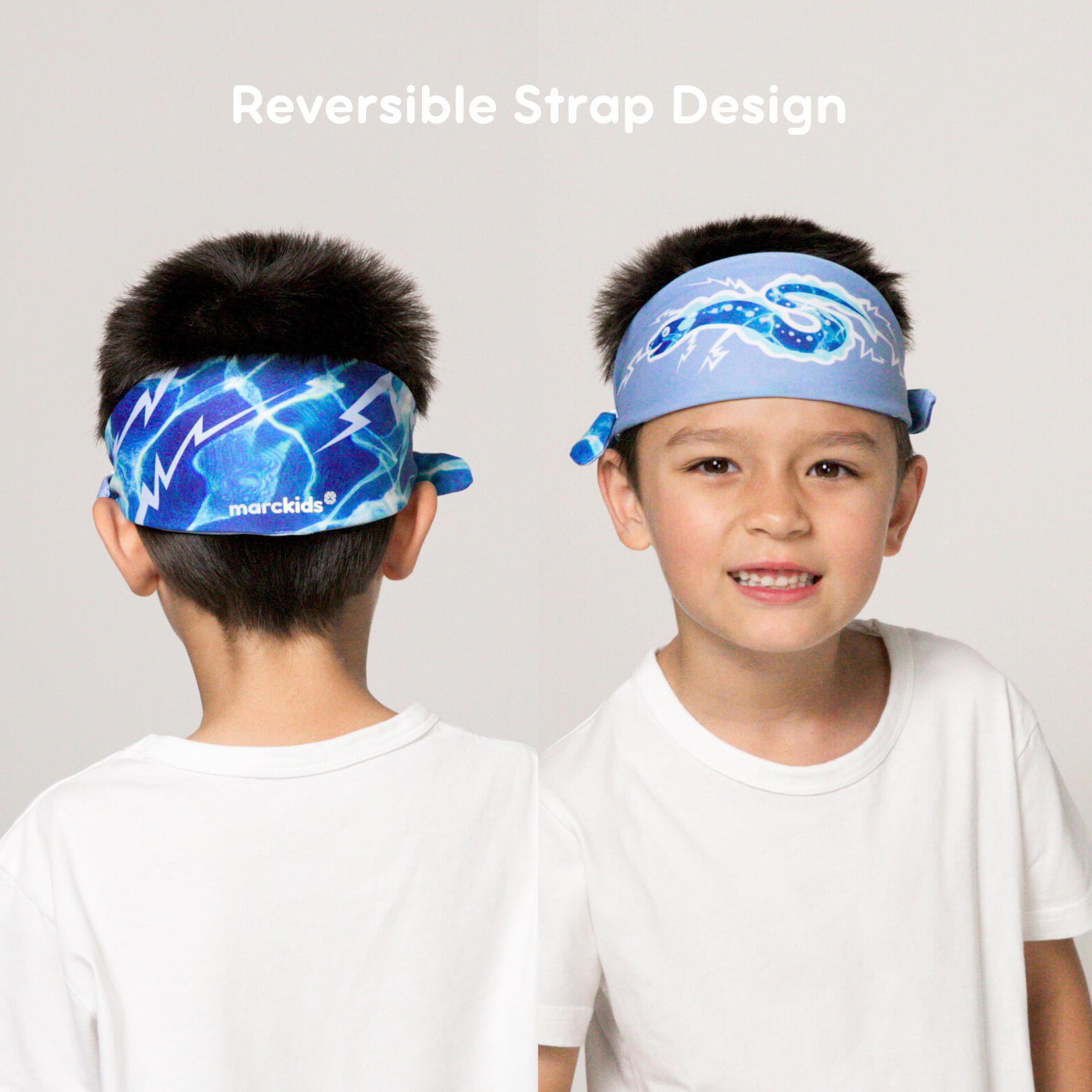 Kids Fabric Headband Swim Goggles - Jungle Reptile