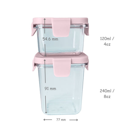 Tritan Air Tight Containers (120 + 240 ml)
