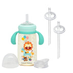PPSU Transition Straw + Rim Spout Bottle 180 / 300 ML (with weighted straw replacement x 2)