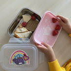 2 Tier Stainless Steel Lunch Bento Box – Rainbow - Marcus & Marcus