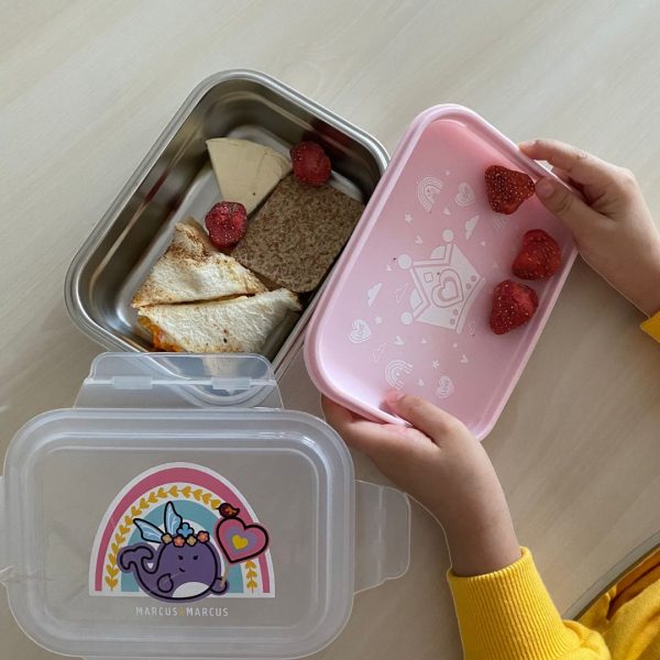 2 Tier Stainless Steel Lunch Bento Box – Rainbow - Marcus & Marcus
