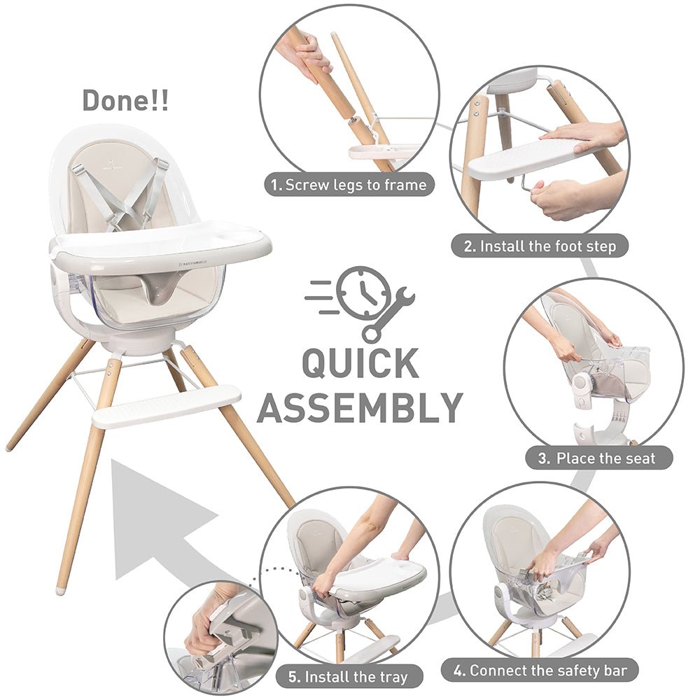 4-in-1 360° High Chair - Marcus & Marcus