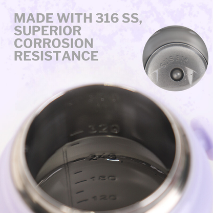 Straw & Spout Insulated Water Bottle (350ml)