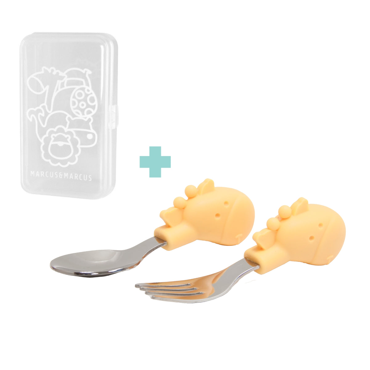 Palm Grasp Spoon & Fork Set (with storage case)