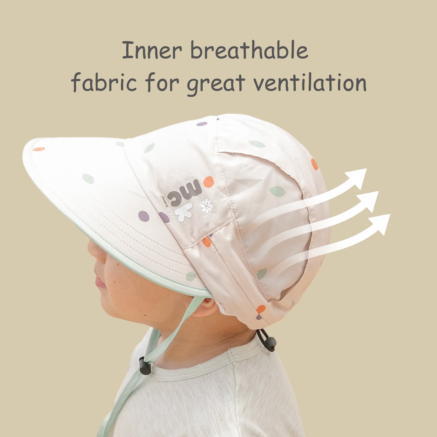 UV Protection Foldable Neck Flap Hat - Electric Blue
