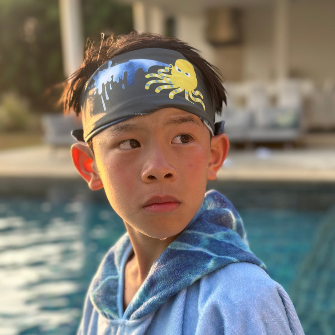Headband Swimming Goggles Angry Octopus Marcus & Marcus