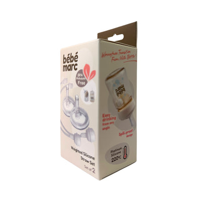 Weighted Silicone Straw Set (Silicone / PPSU bottles) - Set of 2