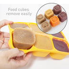 Marcus Marcus silicone food cube tray with lid for making pumpkin puree, easily pop up