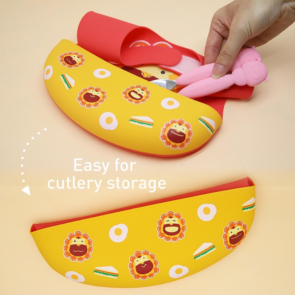 Marcus & Marcus silicone baby bibs velcro closure  easy storage