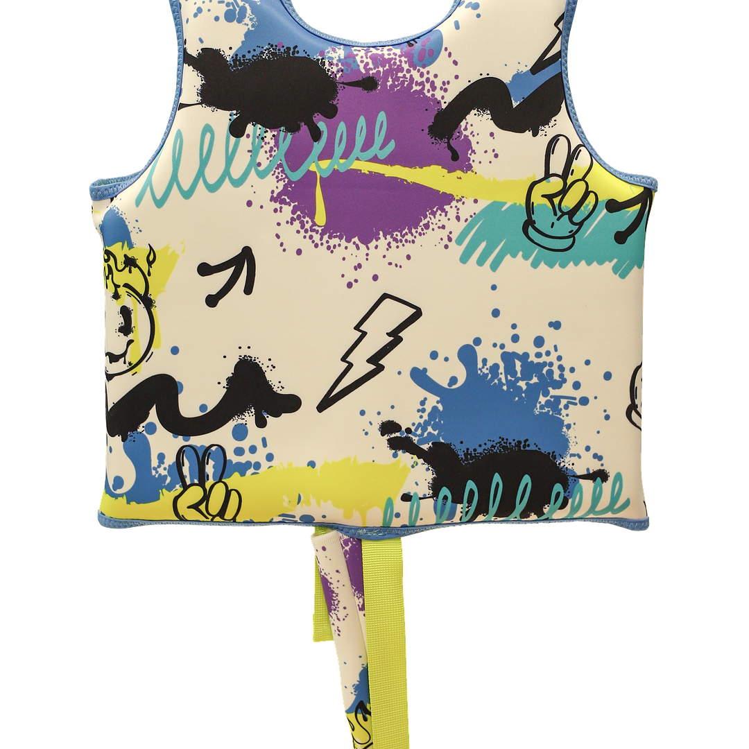 Marckids Kids Swim Vest with Safety Strap – Neoprene Float Vest for Children 11–40 kg (M / L / XL)