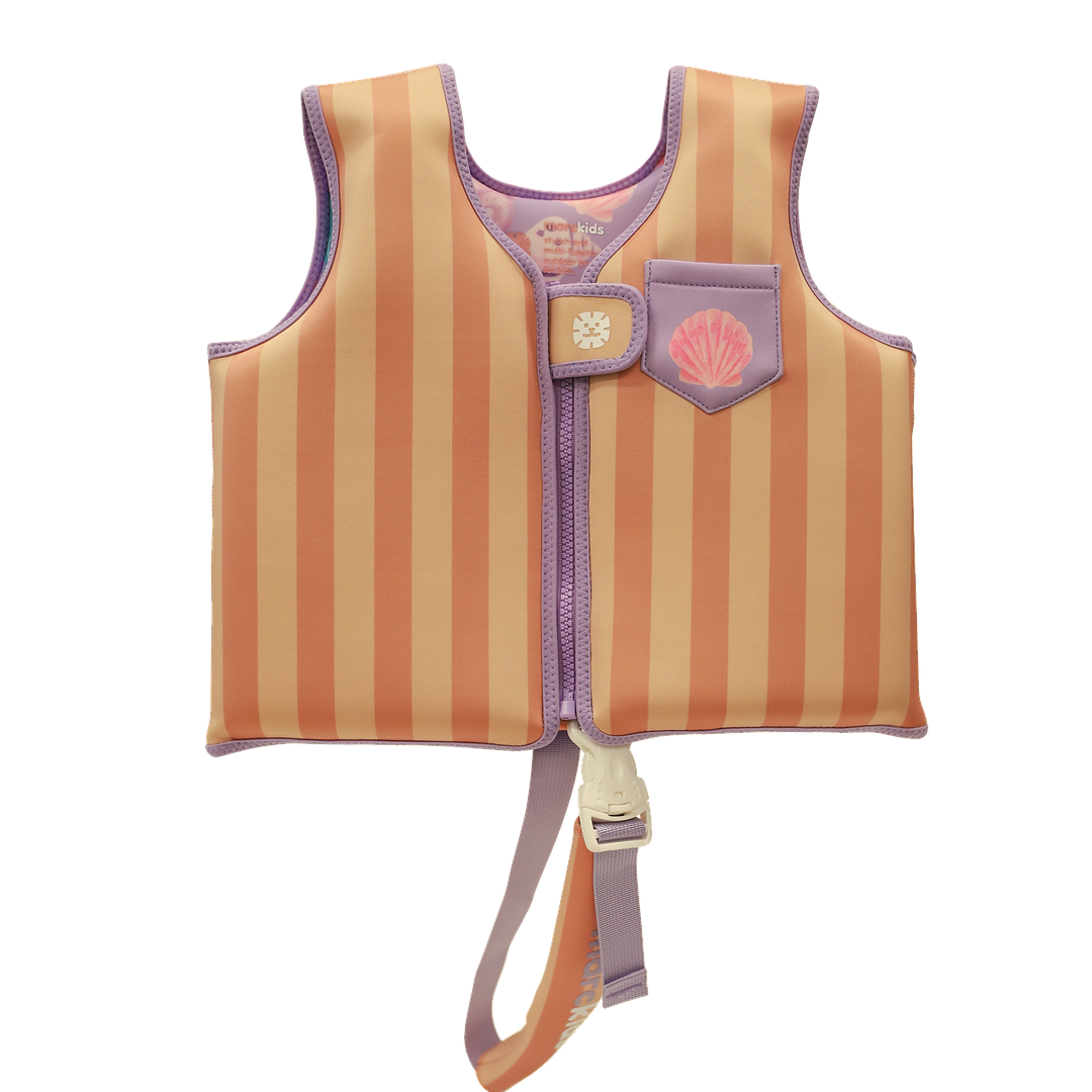 Marckids Kids Swim Vest with Safety Strap – Neoprene Float Vest for Children 11–40 kg (M / L / XL)