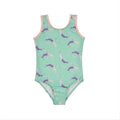 Toddler Girl UPF 50+ Swimsuit – Tiffany Blue & Pink Meowmaid (18M - 4T)