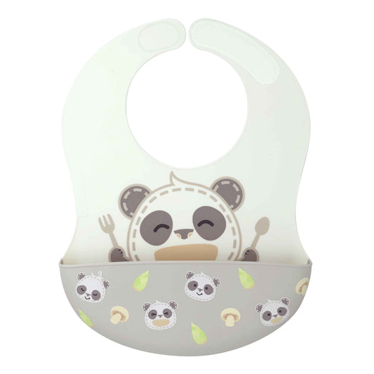 Marcus & Marcus silicone baby bibs velcro closure  milky white