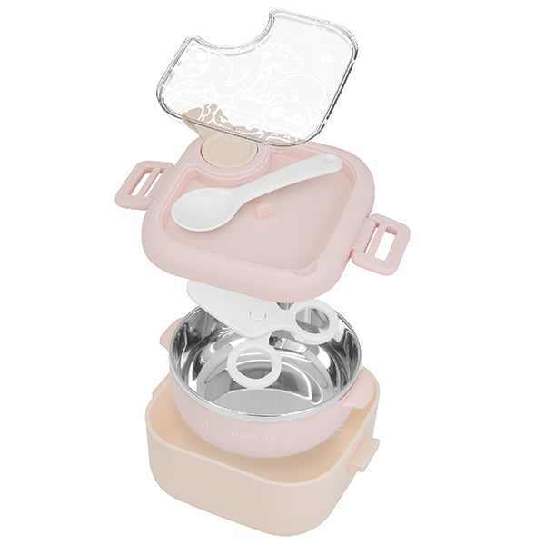 Baby Travel Feeding Set - 4 in 1 including spoon, bowl and scissors