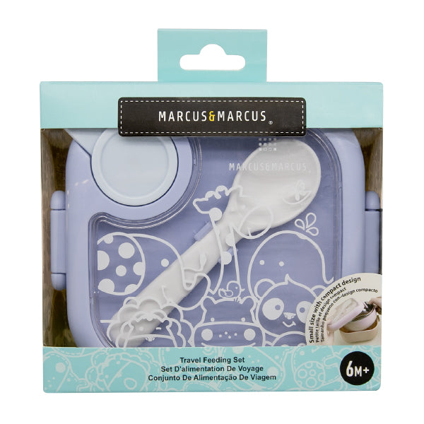 Baby Travel Feeding Set - 4 in 1 including spoon, bowl and scissors