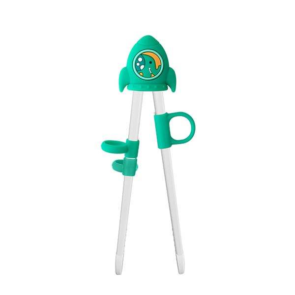 Marcus & Marcus training chopsticks, dishwasher safe, fun chopsticks green