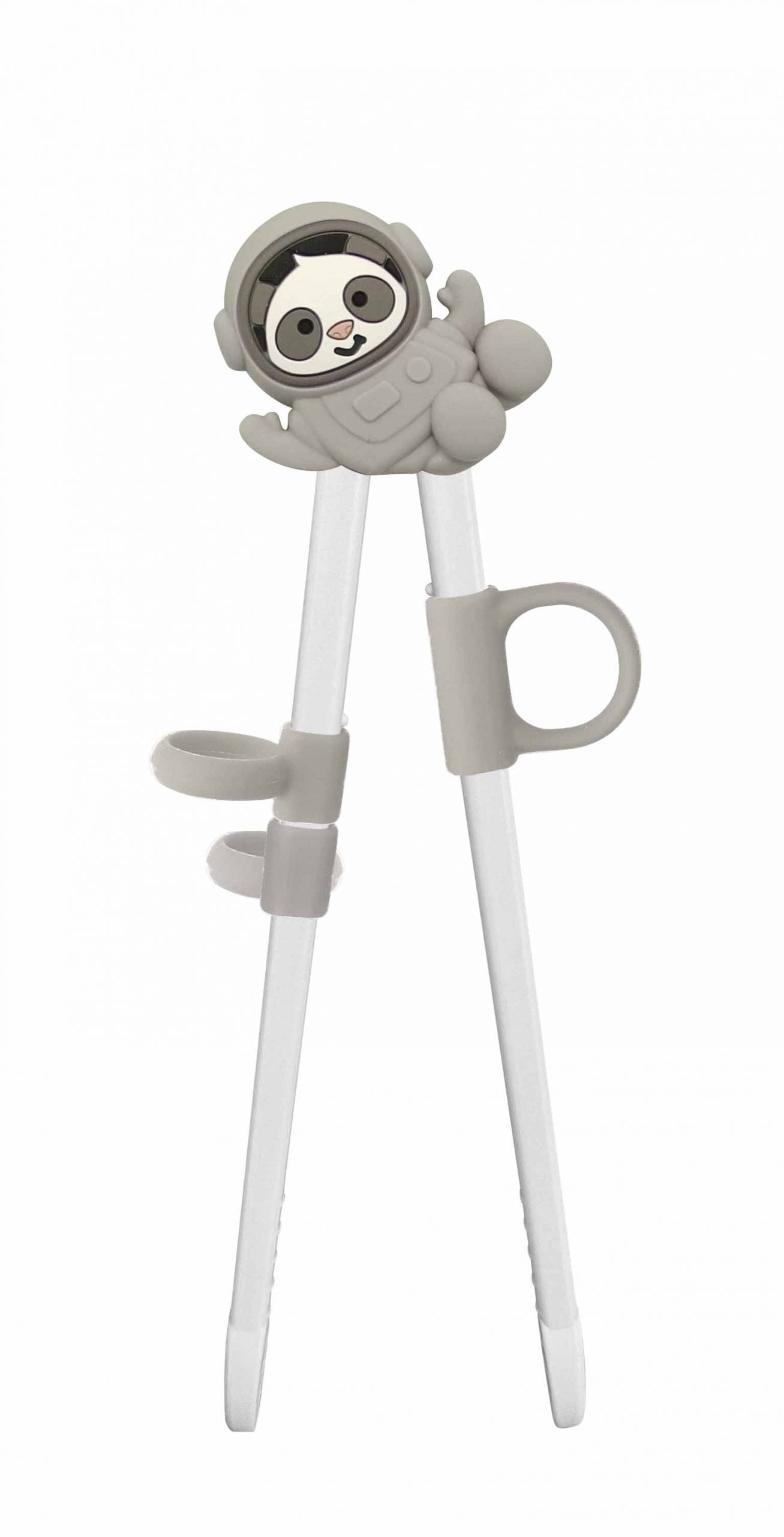 Marcus & Marcus training chopsticks, dishwasher safe, fun chopsticks grey