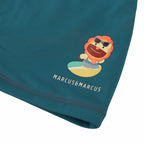 Marcus & Marcus Toddler Swim Boxers – Blue "Surfing Lion" (18M - 4T)