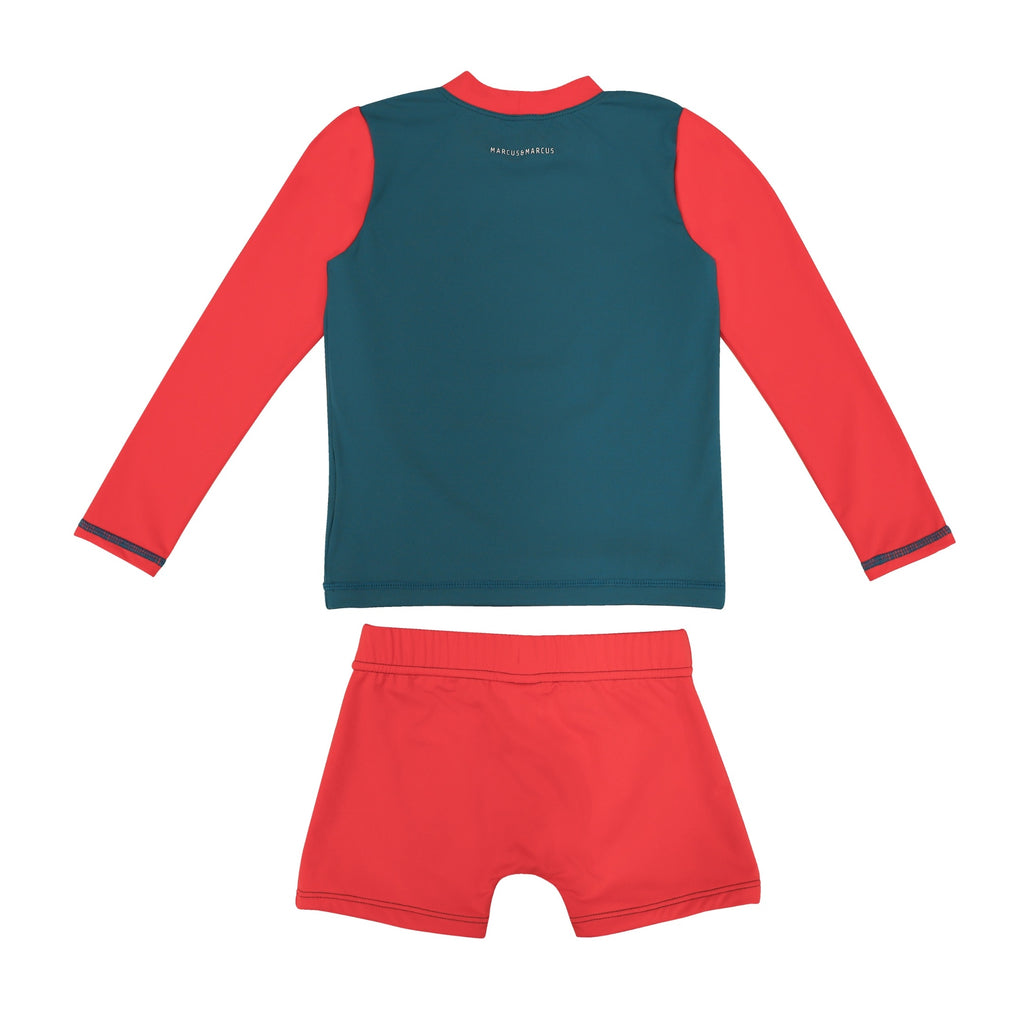 Toddler Long Sleeve Rash Guard Set – UPF 50+ Swim Top & Bottoms (18M - 4T)