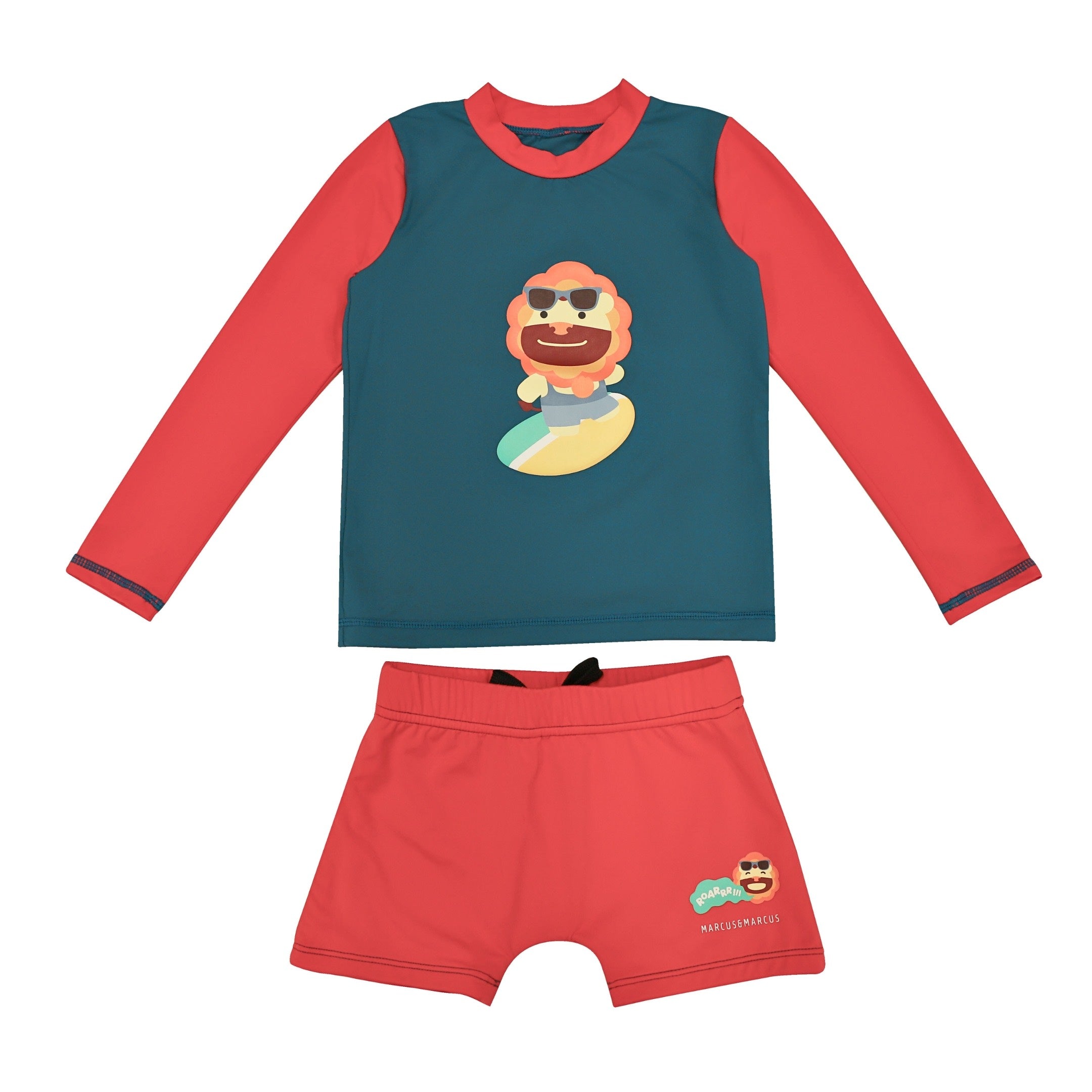 Toddler Long Sleeve Rash Guard Set – UPF 50+ Swim Top & Bottoms (18M - 4T)