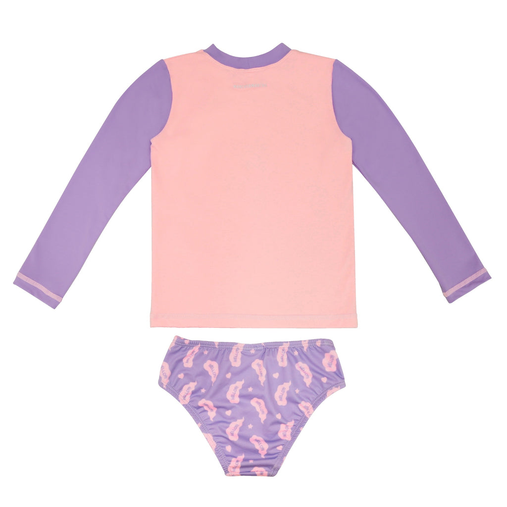 Toddler Long Sleeve Rash Guard Set – UPF 50+ Swim Top & Bottoms (18M - 4T)