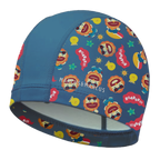 Marcus & Marcus Kids Fabric Swim Cap (46–50 cm) – Willo Whale Pink & Marcus Lion Blue