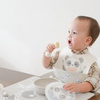 Marcus & Marcus Toddler Self Feeding Training Set – Suction Bowl with Lid, Palm Grasp Spoon & Fork, Silicone Cup