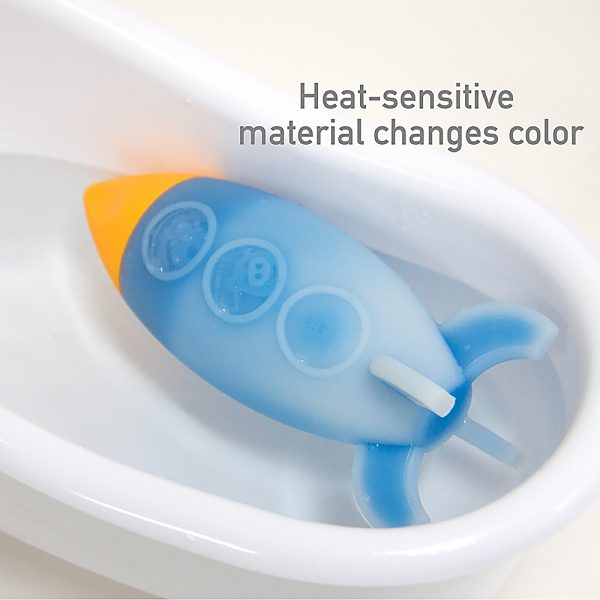 Marcus & Marcus Silicone Rocket Bath Squirts Toy – Mold-Free BPA-Free Baby Bath Toy