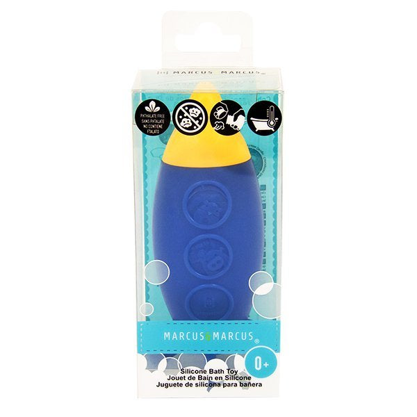 Marcus & Marcus Silicone Rocket Bath Squirts Toy – Mold-Free BPA-Free Baby Bath Toy