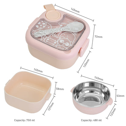Baby Travel Feeding Set - 4 in 1 including spoon, bowl and scissors