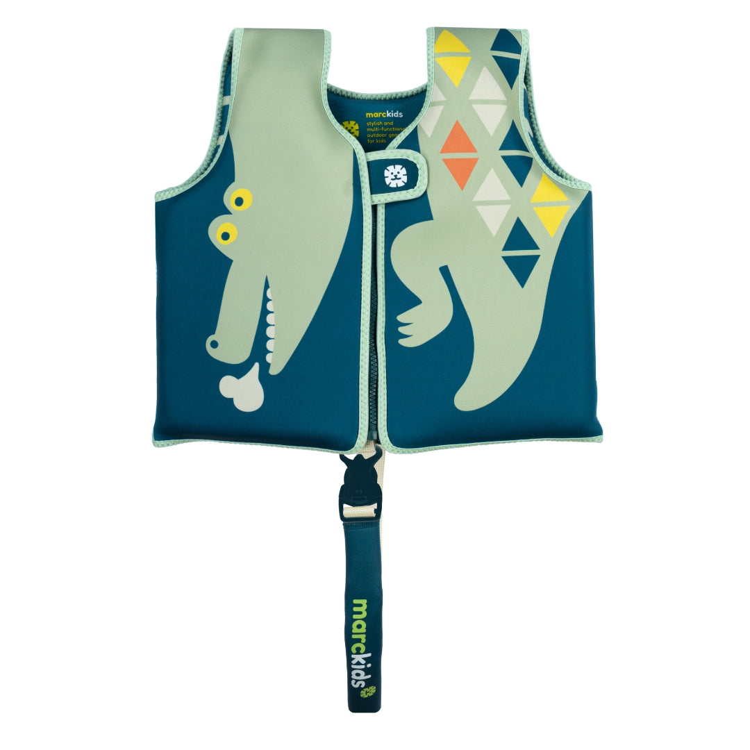Marckids Kids Swim Vest with Safety Strap – Neoprene Float Vest for Children 11–40 kg (M / L / XL)