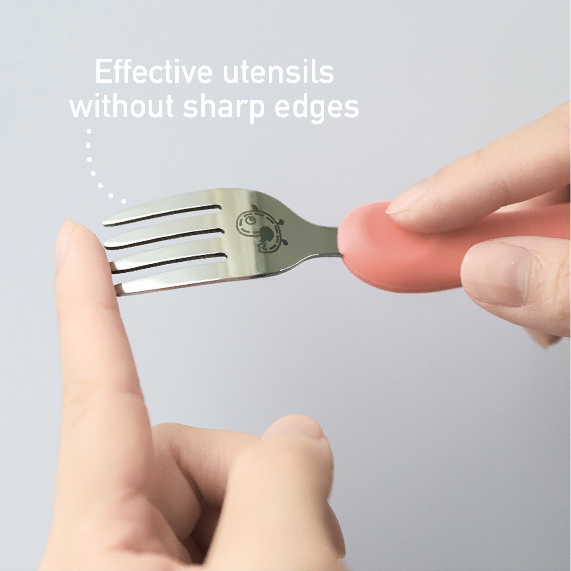 Easy Grip Spoon & Fork Set (With Storage Case)