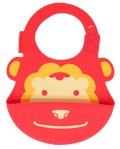 Marcus & Marcus soft silicone baby bibs BPA free red