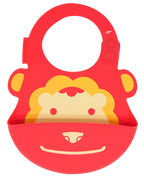 Marcus & Marcus soft silicone baby bibs BPA free red